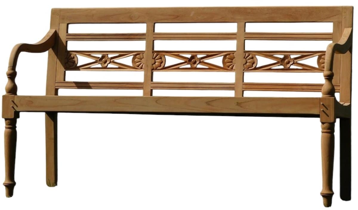 sierlijke tuinbank 150 cm hout klassieke parkbank