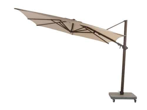 Siesta premium parasol beach met wenge houtlook frame 300 x 300 cm 4SO - 4so