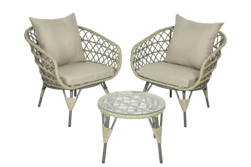 sintra bistroset wicker grijs decoris decoris