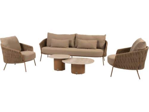 Sofie Molina stoel bank loungeset 5 delig keramiek amber 4