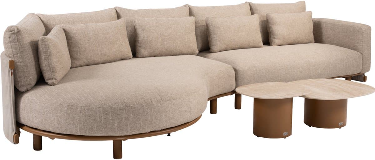 sofie safina modulaire chaise longue loungeset 4 delig keramiek amber