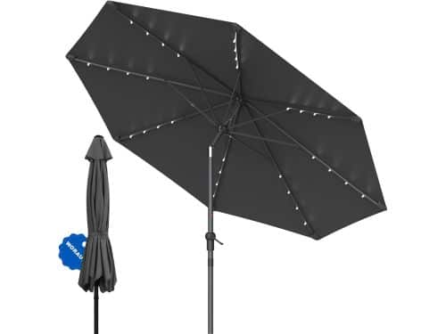 Soontrans - Parasol 300 cm - Met 24 LED-Lampjes -Tuinparasol