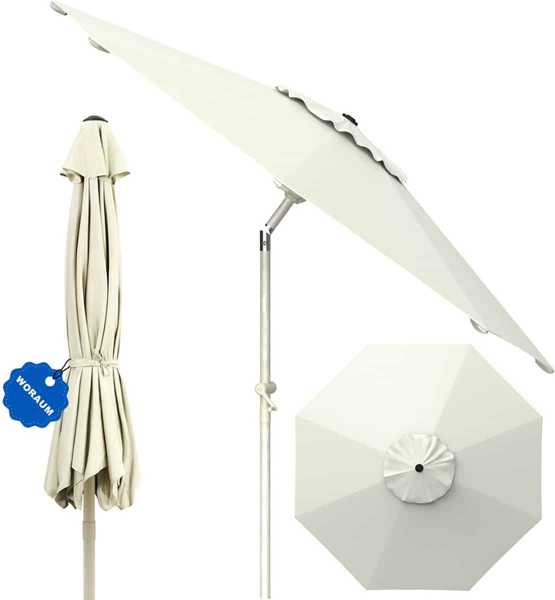 soontrans parasol 300 cm, tuinparasol met kantelbaar, balkonparasol upf