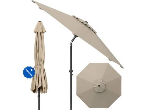 Soontrans - Parasol 300 cm, Tuinparasol met Kantelbaar, Balkonparasol UPF