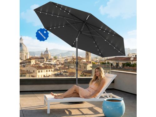 Soontrans - Parasol 350 cm - Met 32 LED-Lampjes -Tuinparasol