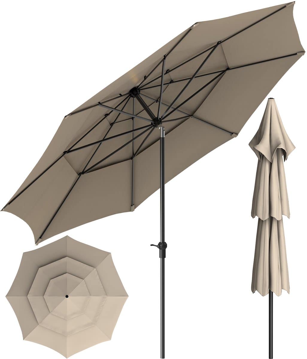 soontrans stokparasol 300cm tuin uv50+ balkonparasol waterdicht