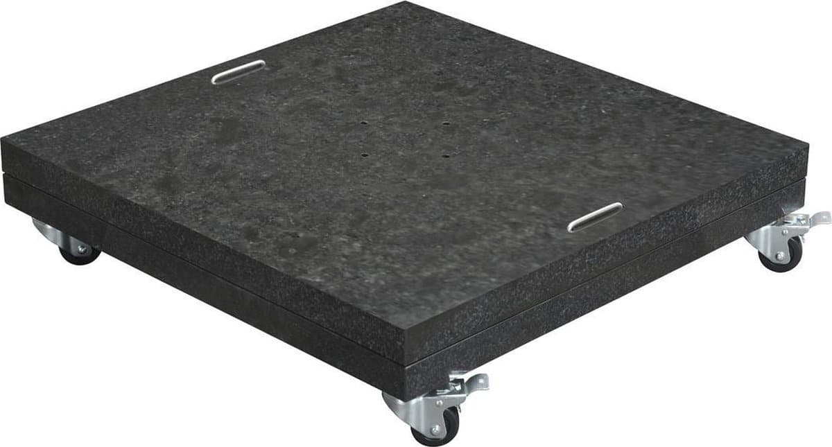 special hawaii granieten parasolvoet 150kg royal antraciet verrijdbaar