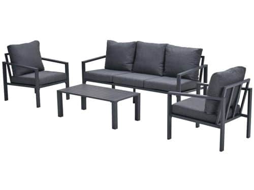 Springs loungeset - 4-dlg - carbon black - reflex black