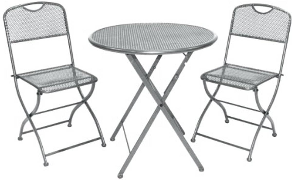 stalen balkonset estera 3 delige set met tafel en 2