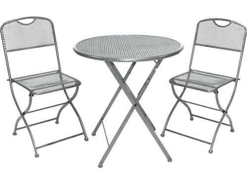 Stalen Balkonset Estera - 3-delige Set met Tafel en 2