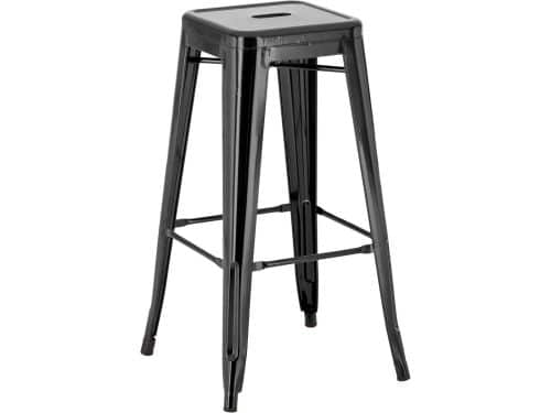 Stapelbare Barkruk Metaal Hoog - Stabiele Barstoel met Voetsteun