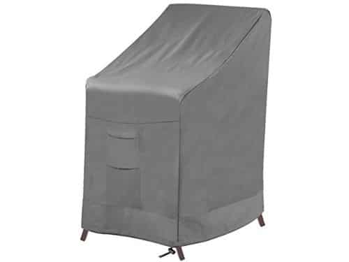 Stapelbare hoezen voor terrasstoelen - Grijs, 36 x 28 x