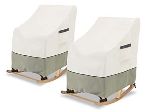 Stapelbare Patio Stoelhoes 2-Pack, Waterdichte Bescherming voor Buitenstoelen