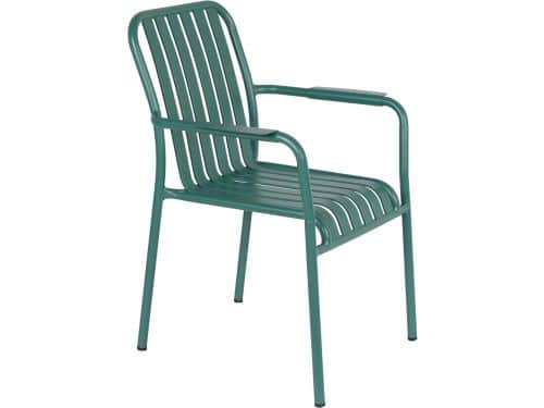 Stapelbare Terrasstoel met Armleuningen van Aluminium - Duurzaam en Comfortabel