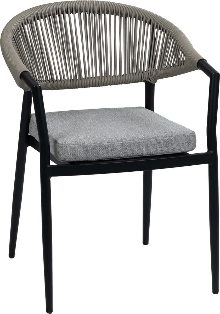 stapelbare tuinstoel brugge | black & off sand