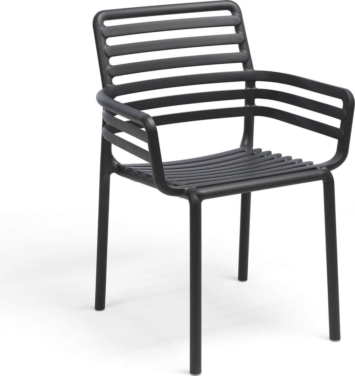 stapelbare tuinstoel doga | kunststof | antraciet