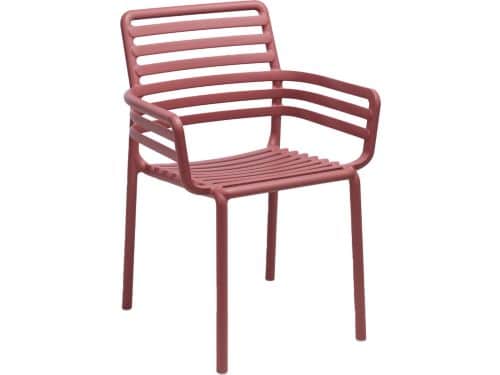 Stapelbare tuinstoel Doga | Kunststof | Marsala