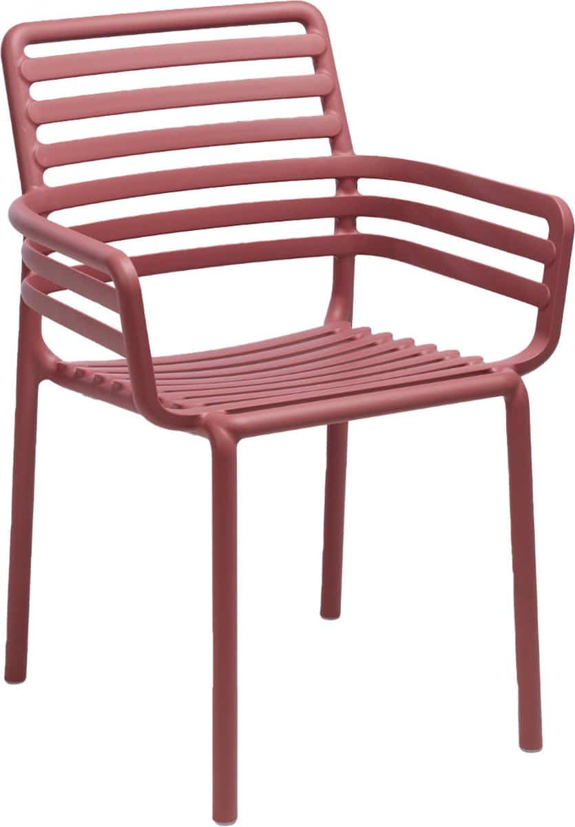 stapelbare tuinstoel doga | kunststof | marsala