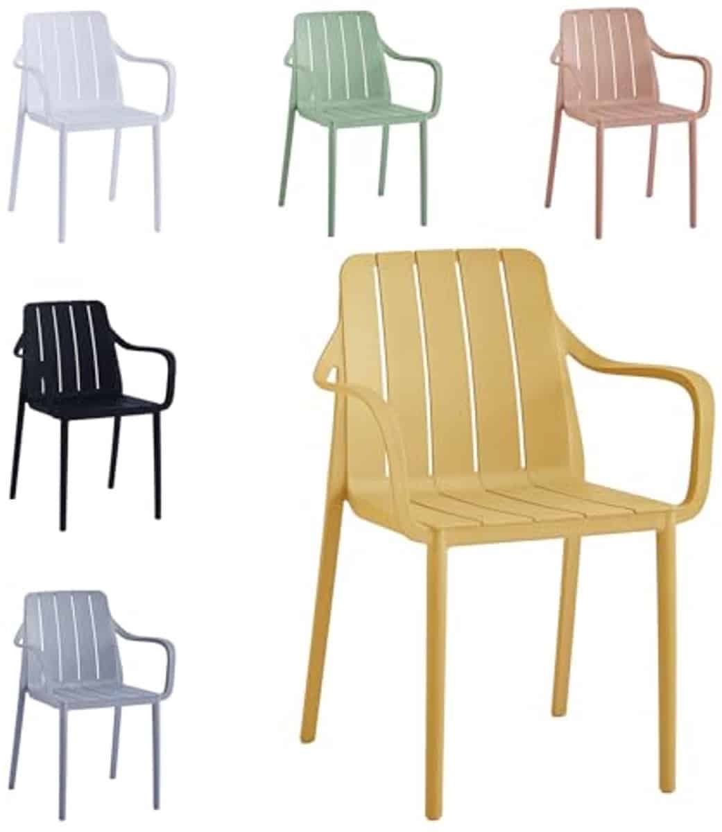 stapelbare tuinstoel hoogwaardige weerbestendige stoelen voor balkon en terras