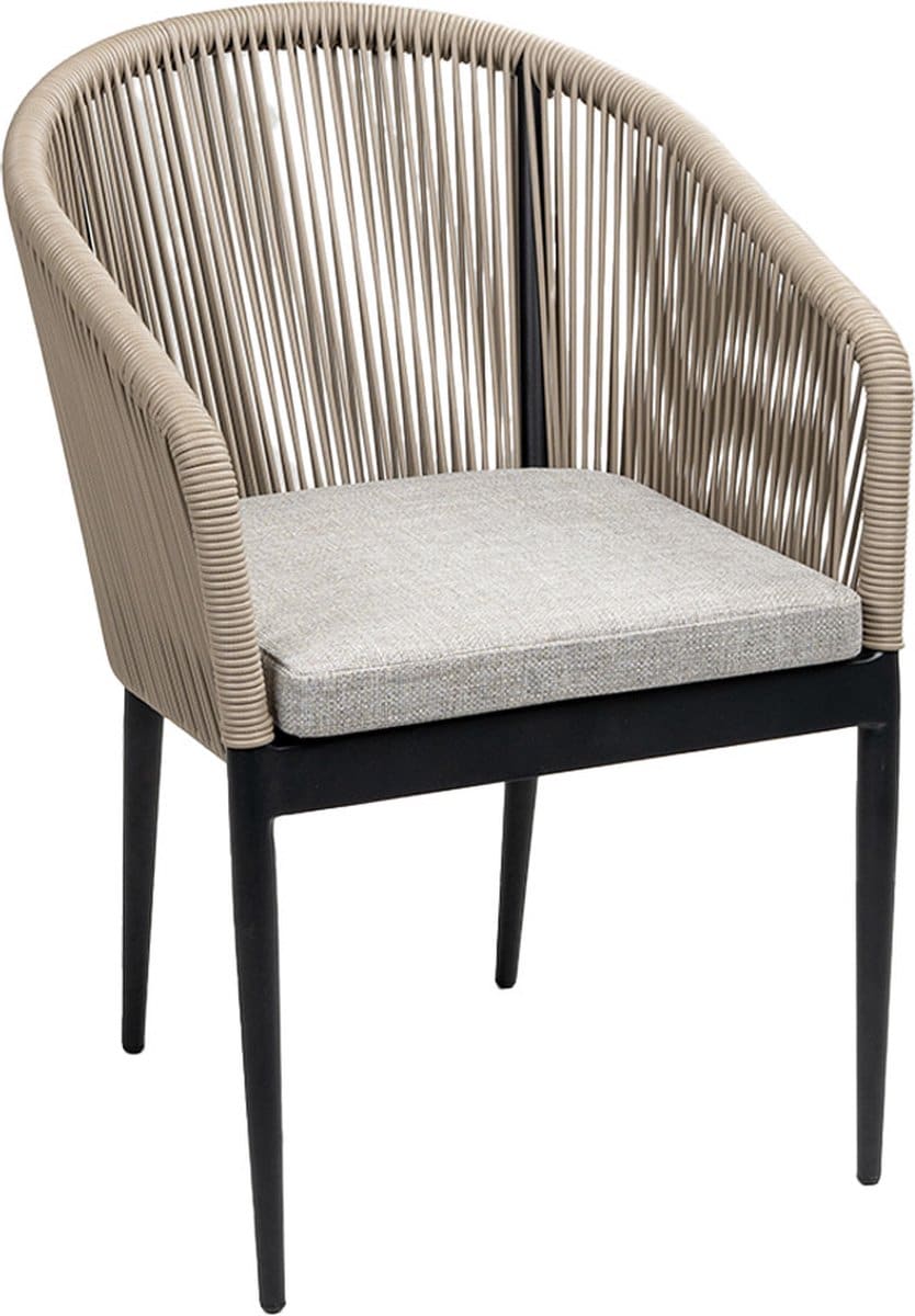 stapelbare tuinstoel sluis | black & off sand