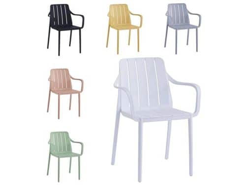 Stapelbare Tuinstoelen in Wit - Weerbestendige en UV-bestendige Outdoorstoelen tot