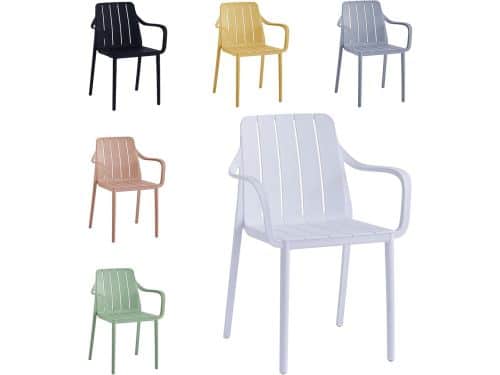 Stapelbare Tuinstoelen in Wit - Weerbestendige en UV-bestendige Outdoorstoelen tot