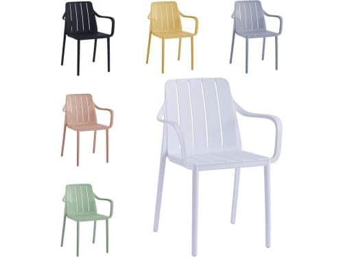 Stapelbare Tuinstoelen in Wit - Weerbestendige en UV-bestendige Outdoorstoelen tot