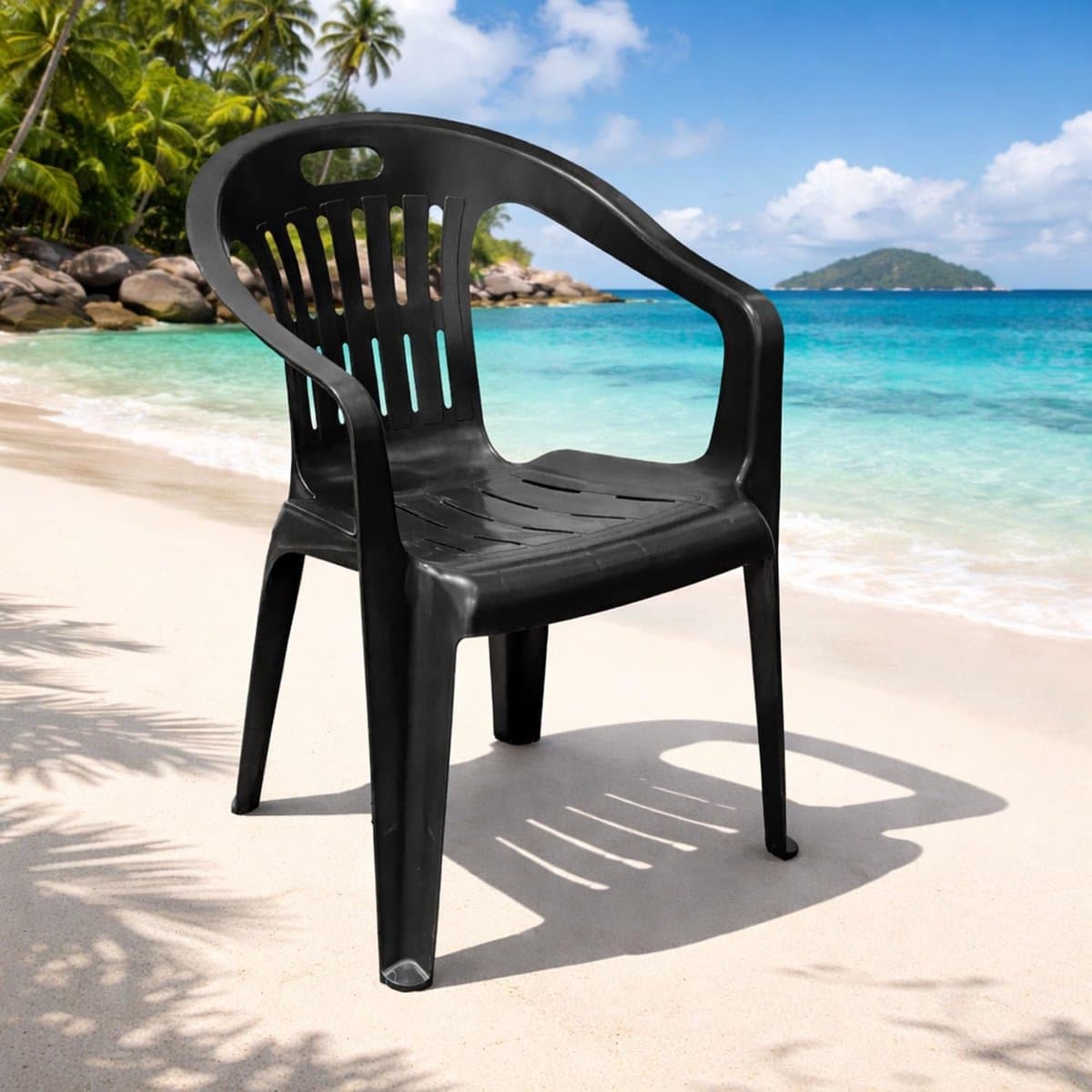 stapelstoel kunststof tuinstoel bistrostoel buiten zitten ruimtebesparend