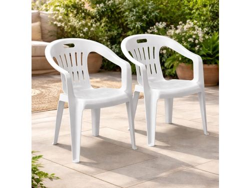 Stapelstoel Tuinstoel - Balkonstoel Bistrostoel - Buiten Zitten - Ruimtebesparend