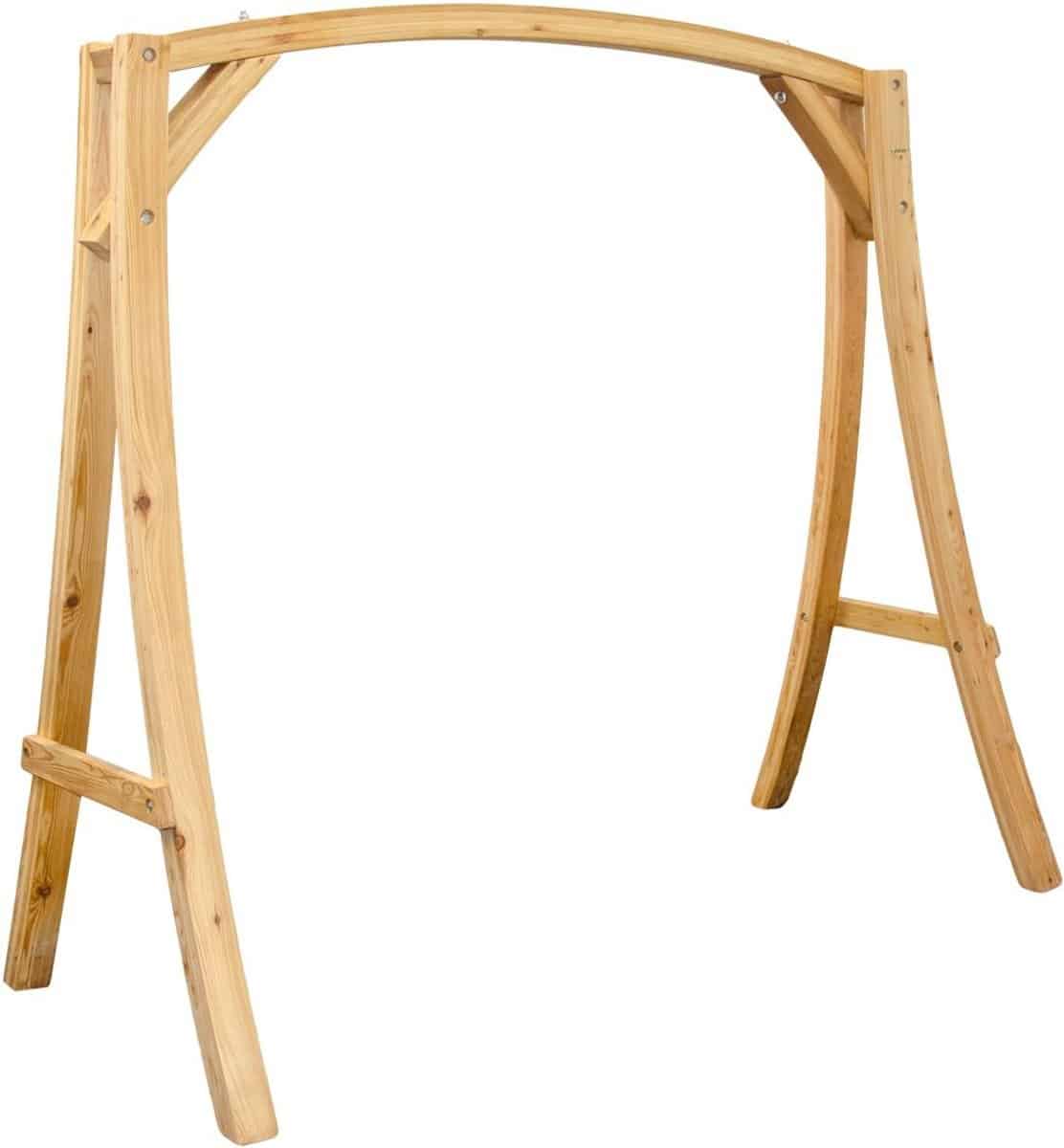 stevig houten schommelbank frame van larikshout binnen & buiten