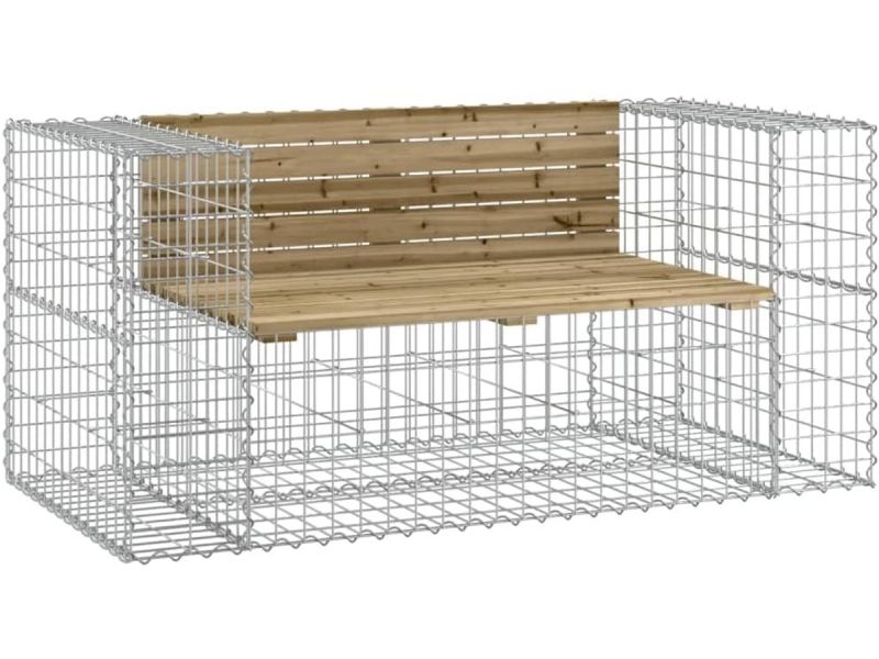 Stevige Buitenbank met Schanskorf Design voor Tuin en Terras