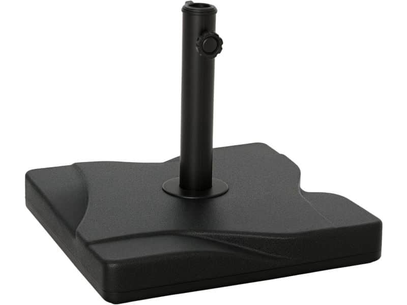 Stevige Parasolvoet 20 kg Zwart voor Tuin en Terras