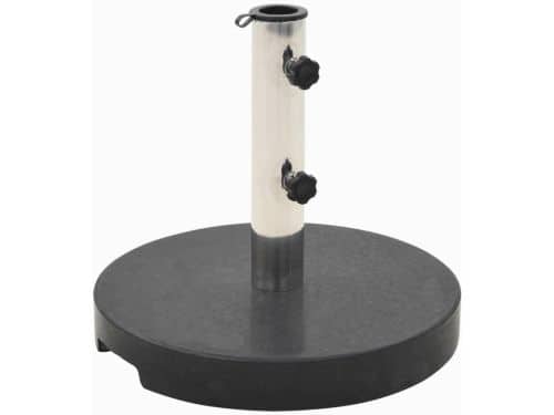 Stevige Parasolvoet Graniet Zwart 20 kg - Geschikt voor Parasolpalen