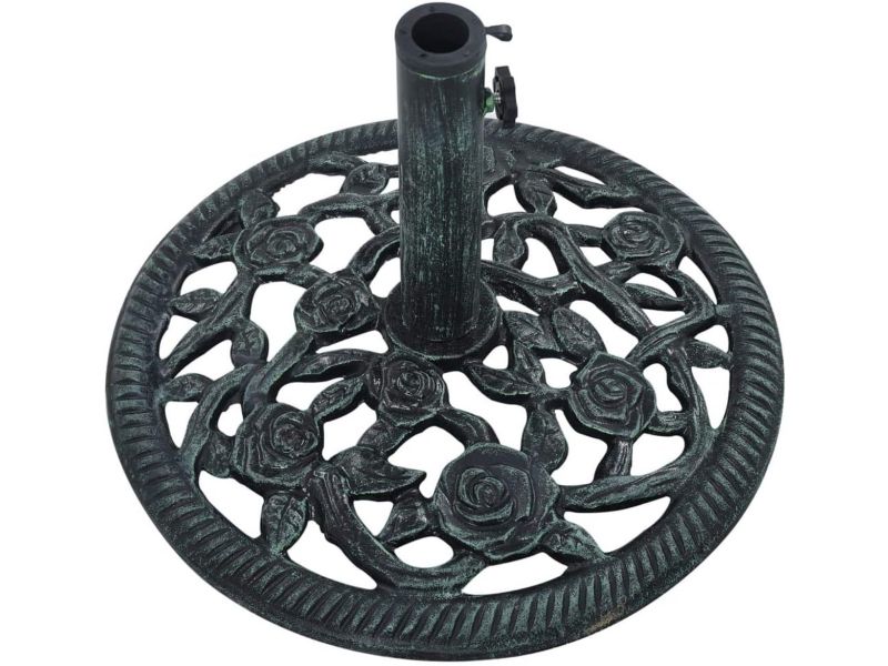 Stevige Parasolvoet van Gietijzer in Groen - Stabiele Basis voor