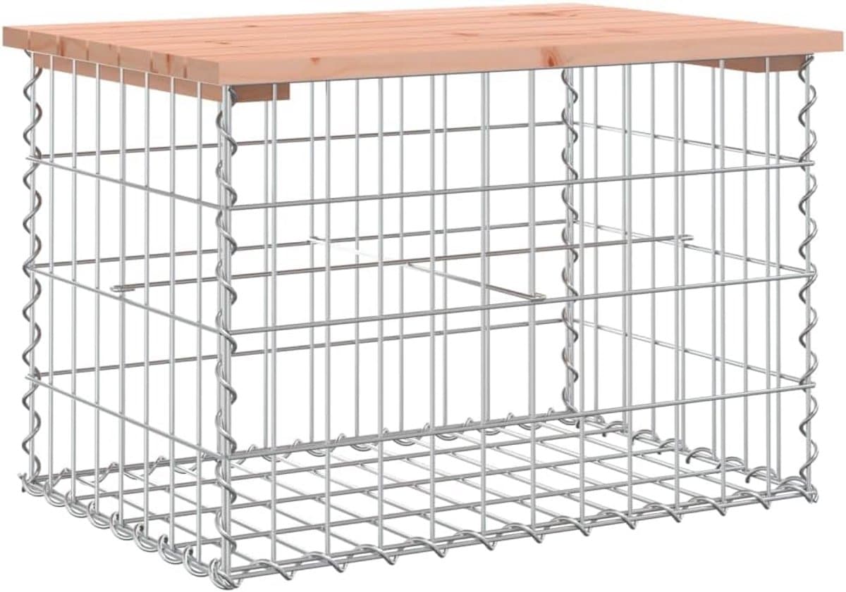 stevige tuinbank douglas hout in schanskorf design buitenbank voor