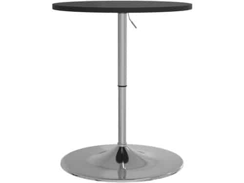 Stijlvolle Bartafel 60x60x90cm met Houten Tafelblad en Chromen Onderstel