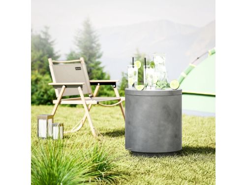 STILVORA Bijzettafel Met Afneembaar Tafelblad En 10 L Koelemmer