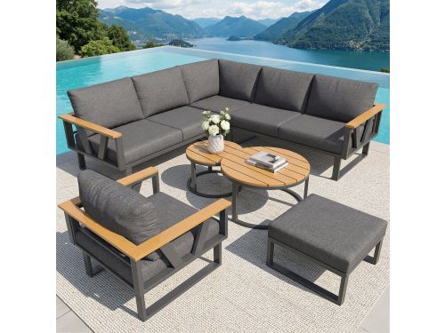 STILVORA Tuinset 177 x 177 Cm - Modulaire Loungeset Met
