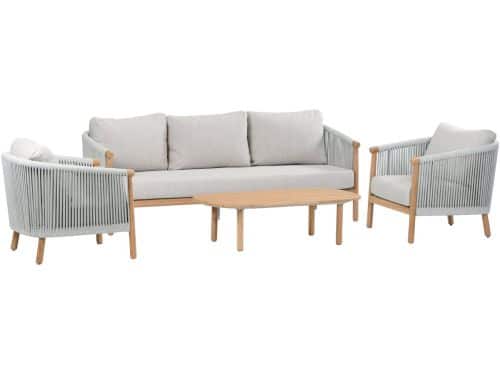 Stoel-Bank Loungeset Es Vedra | 3-persoonsbank | Teakhout