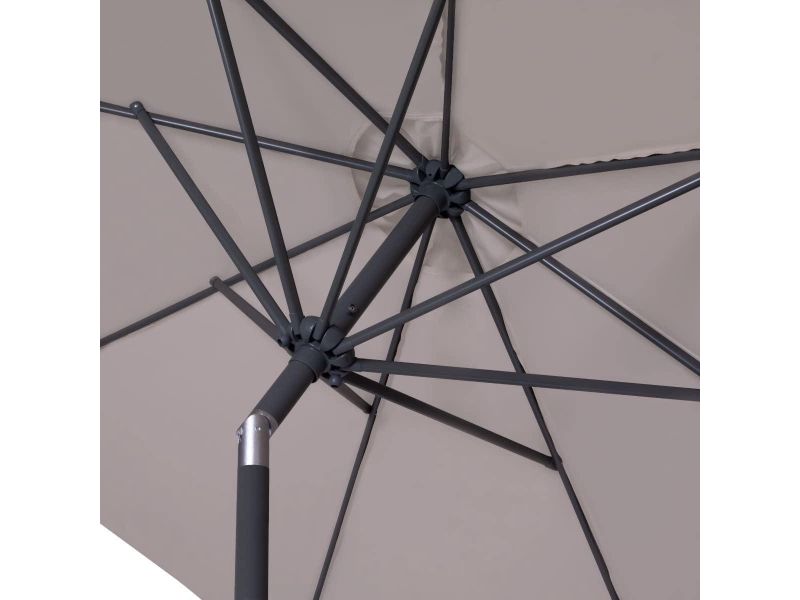 Stokparasol Recanati - grote parasol met UV-bescherming