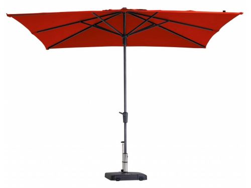 Stokparasol Syros 280 x 280 cm brick red zonwering Madison - Madison