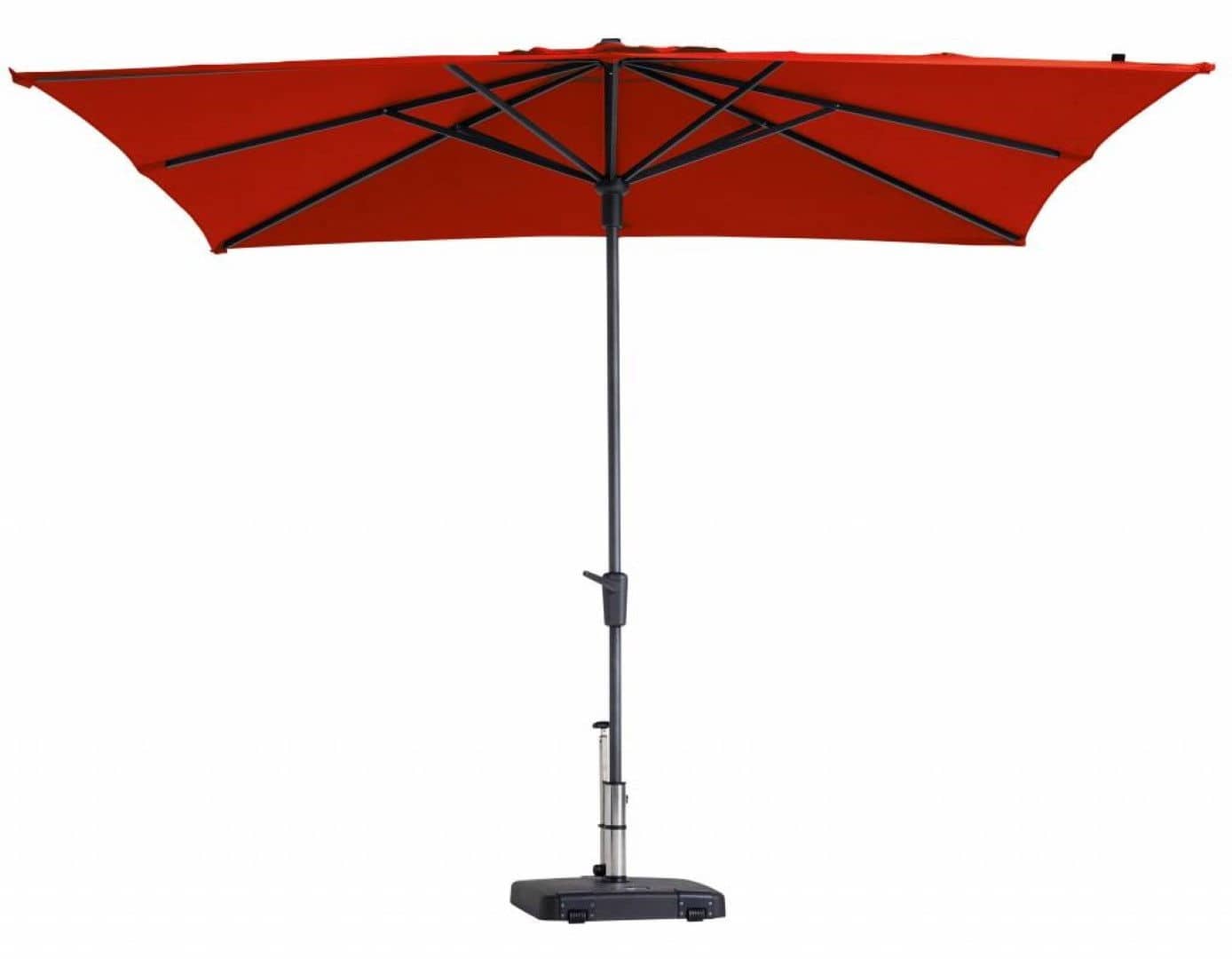 stokparasol syros 280 x 280 cm brick red zonwering madison madison