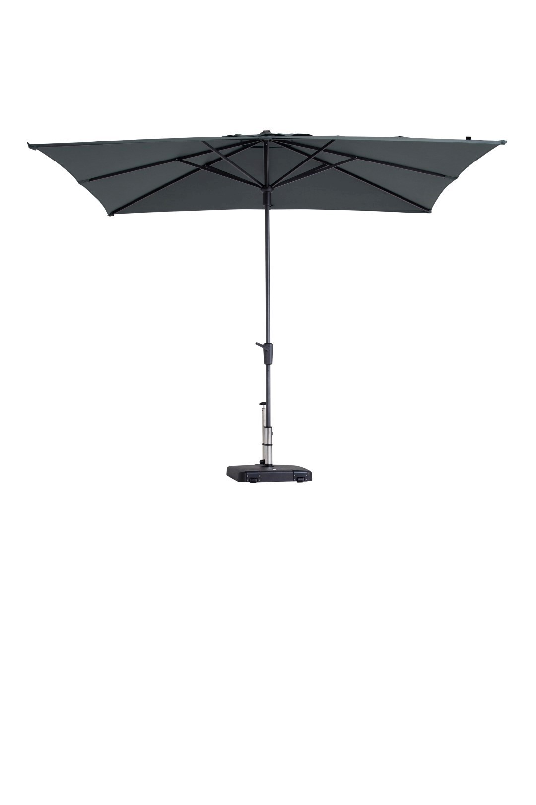stokparasol syros luxe 280×280 cm polyester grey zonwering madison madison