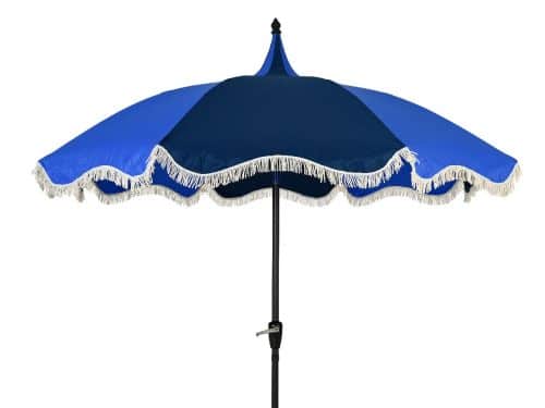 Strandparasol stokparasol 2tone Blauw Decoris - Decoris