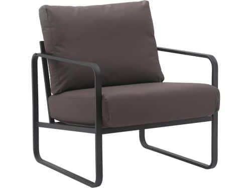 Stylish Lounger Fauteuil met Armleuning - Stevig Metalen Frame