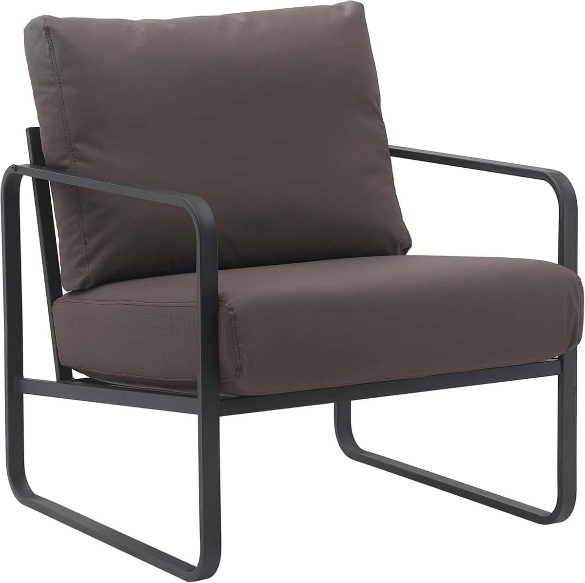 stylish lounger fauteuil met armleuning stevig metalen frame