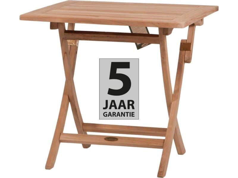 Summer Garden Kentucky teak klaptafel 80x80 cm