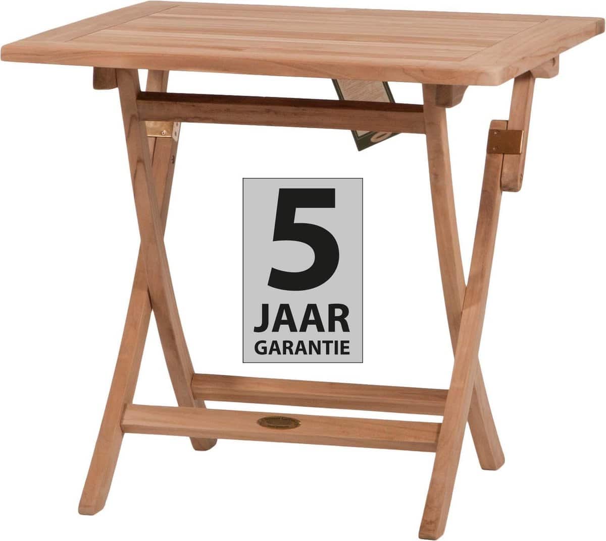 summer garden kentucky teak klaptafel 80×80 cm