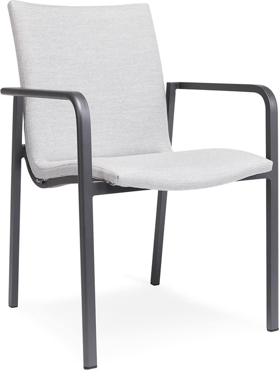 suns anzio dining tuinstoel mrg carbon light grey