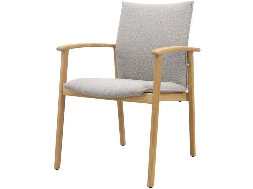 Suns Florine stapelbare dining tuinstoel - Taupe/Teak - Op=Op